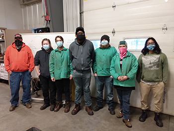 MIG Welding students