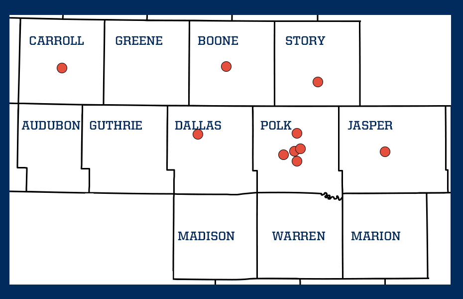 DMACC area map